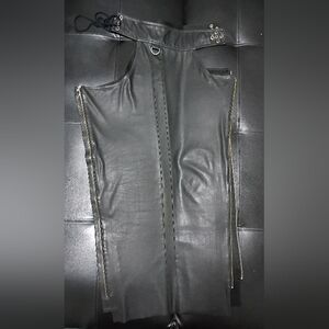 Nasty Pig Black Leather Sleeveless Top